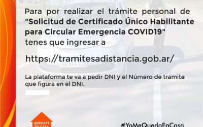 ¿Cómo obtener el Certificado Único Habilitante para Circulación – Emergencia COVID 19