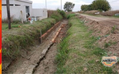 Tareas de mantenimiento y limpieza en canales y desagües Barrio Norte