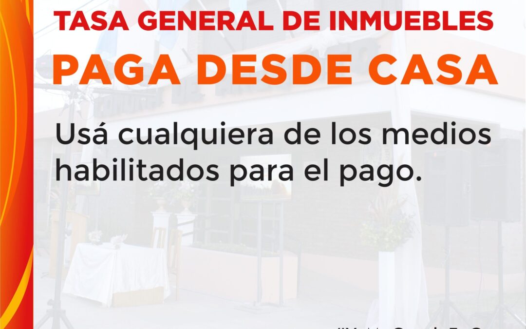 Tasa inmuebles urbanos – información