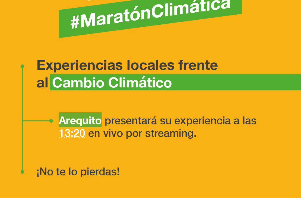 Paola Forcada presentará la experiencia de Arequito en la Maratón por la Acción Climática