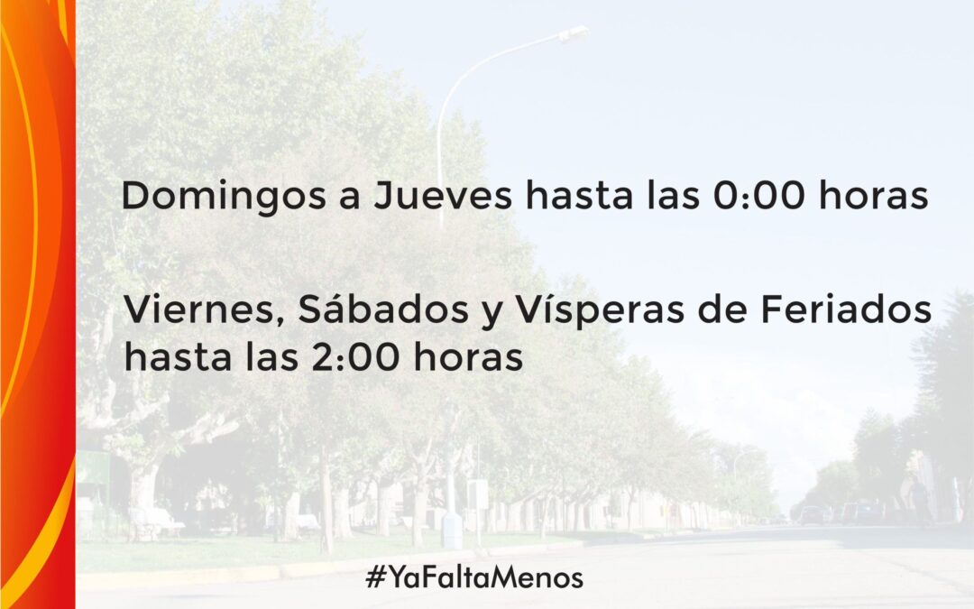 Nuevos horarios