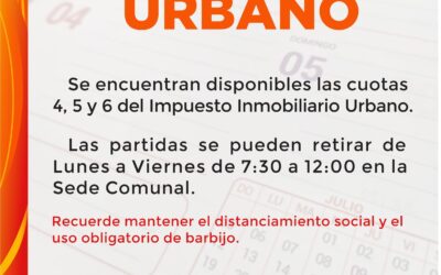 Nuevas partidas del Impuesto Inmobiliario Urbano