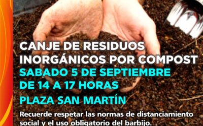 Canje de residuos inorgánicos por Compost
