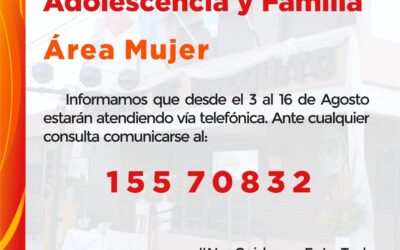 Servicio Local de Niñez Adolescencia y Familia y Área Mujer